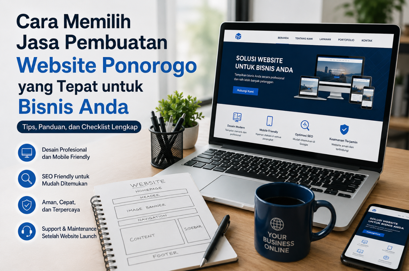 Cara Memilih Jasa Pembuatan Website Ponorogo yang Tepat untuk Bisnis Anda