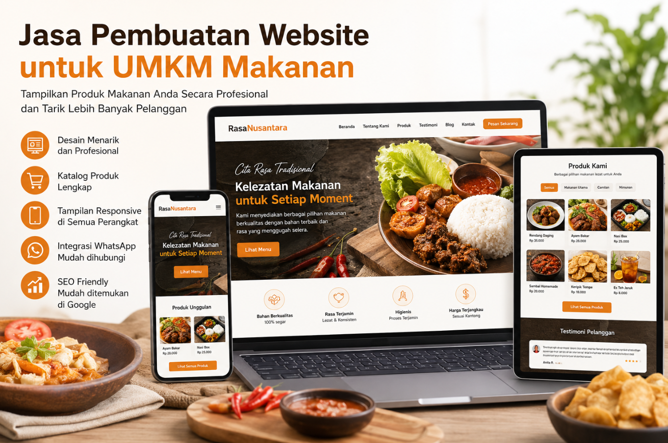 Jasa Pembuatan Website untuk UMKM Makanan Contoh dan Inspirasi