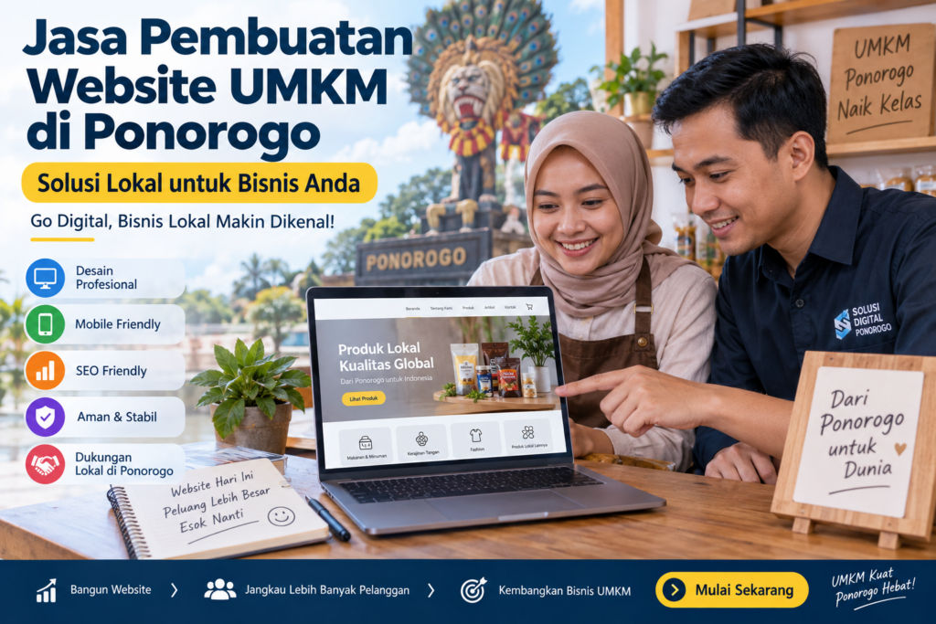 Jasa Pembuatan Website UMKM di Ponorogo Solusi Lokal untuk Bisnis Anda
