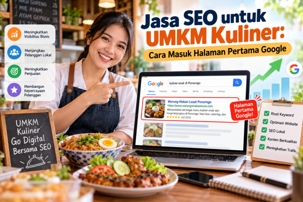 Jasa SEO untuk UMKM Kuliner Cara Masuk Halaman Pertama Google