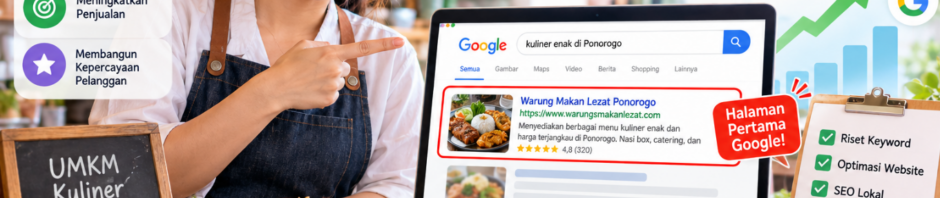 Jasa SEO untuk UMKM Kuliner Cara Masuk Halaman Pertama Google