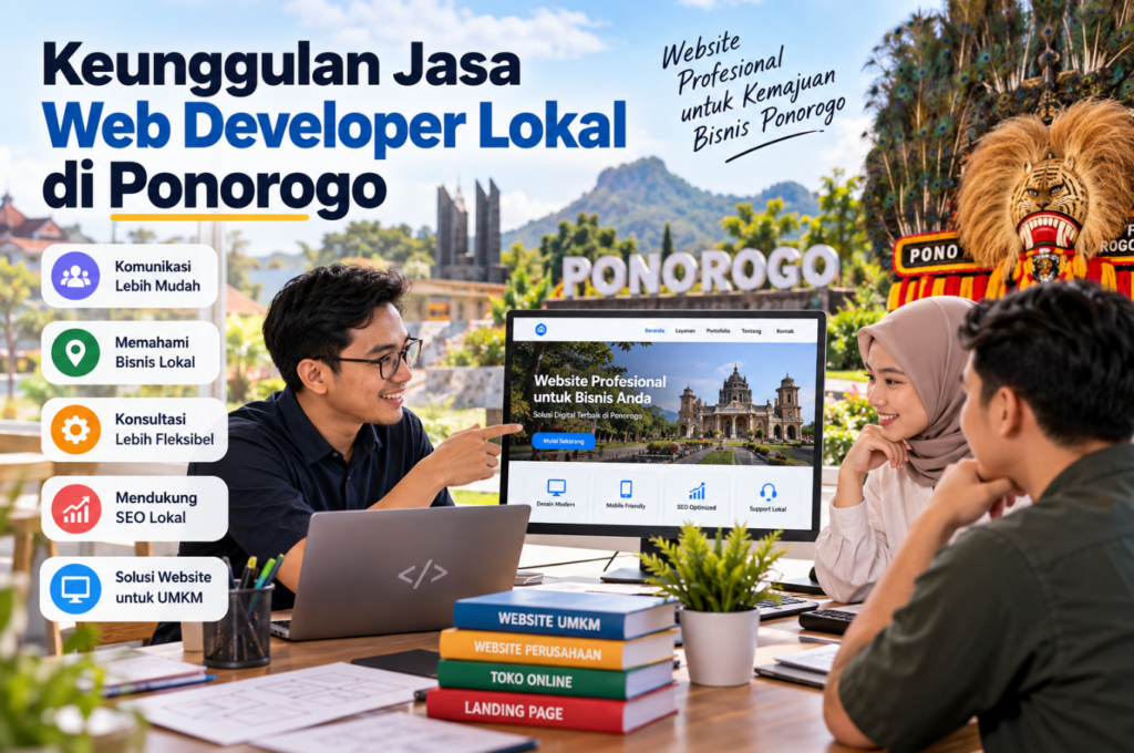 Keunggulan Jasa Web Developer Lokal di Ponorogo