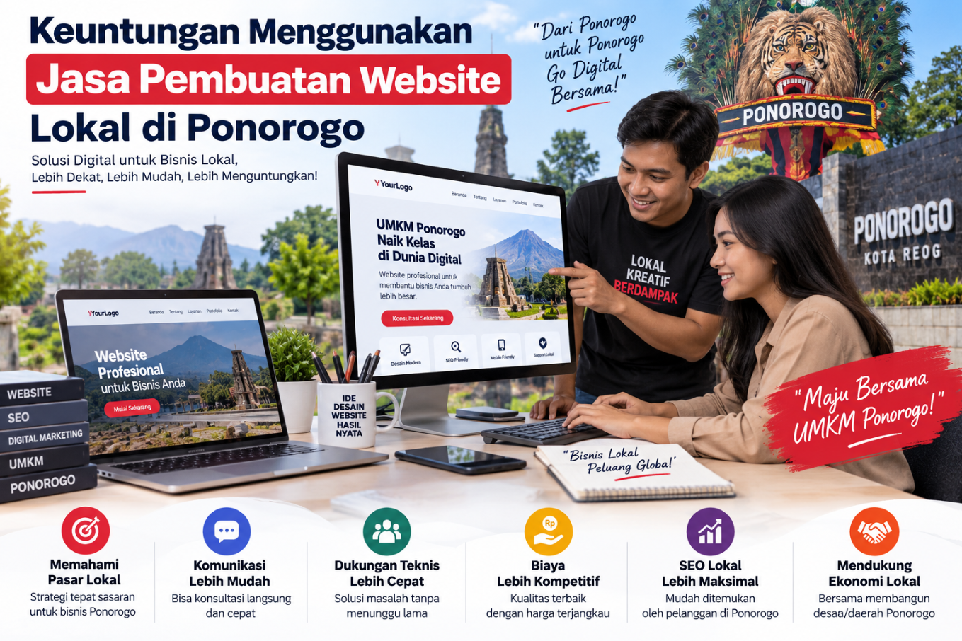 Keuntungan Menggunakan Jasa Pembuatan Website Lokal di Ponorogo