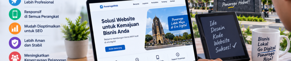 Keuntungan Pakai Jasa Web Profesional di Ponorogo