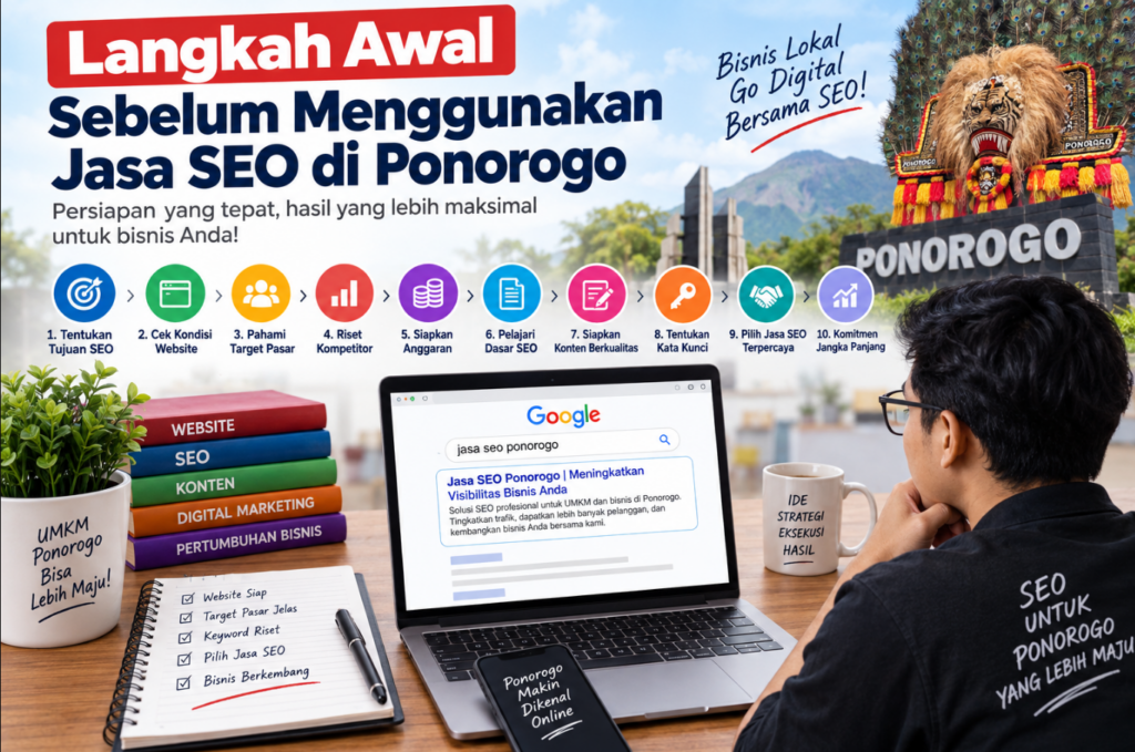 Langkah Awal Sebelum Menggunakan Jasa SEO di Ponorogo
