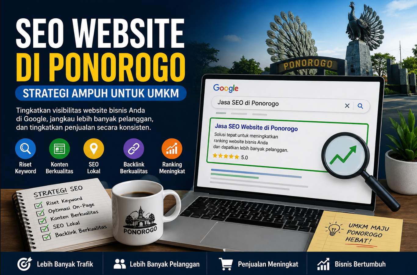SEO Website di Ponorogo: Strategi Ampuh untuk UMKM