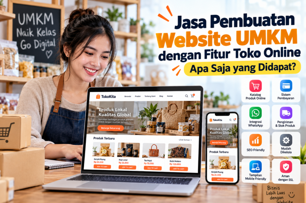 Jasa Pembuatan Website UMKM dengan Fitur Toko Online Apa Saja yang Didapat