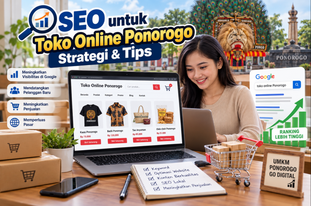 SEO untuk Toko Online Ponorogo Strategi & Tips